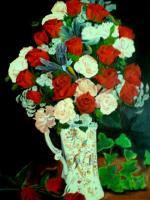 Oil Painting - Red Roses - Oil Colour